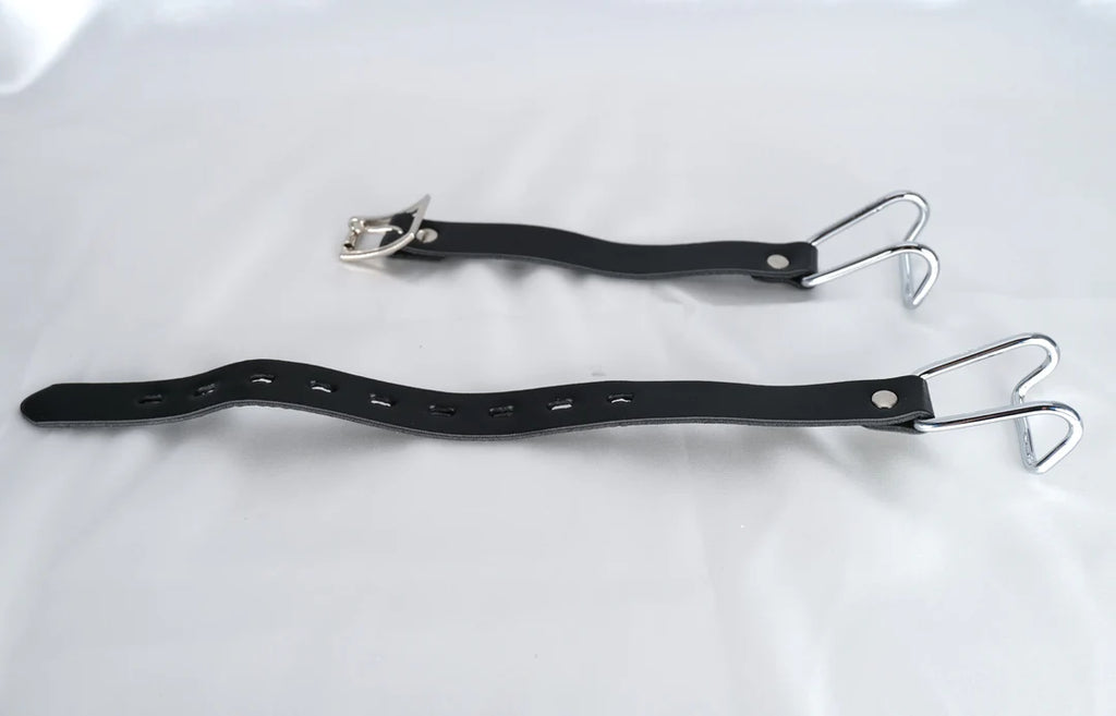 Black Faux Leather Mouth Spreader: BDSM Accessory for Sensory Play