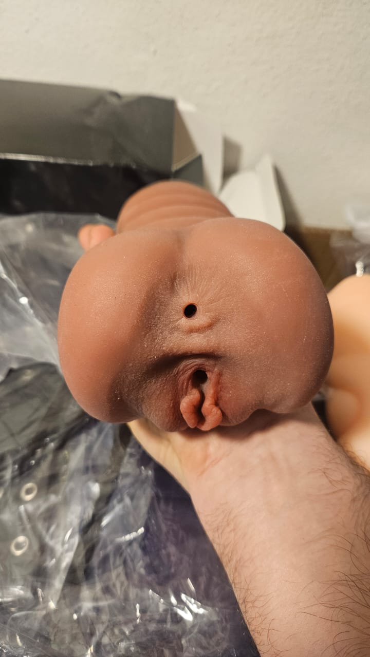 Premium Brown Fleshlight Male Masturbator: Silicone Pussy and Ass