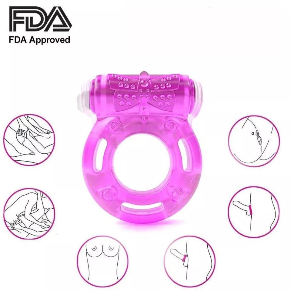 Vibrating Cock Ring on batteries - sex toy Cock Rings Lebanon