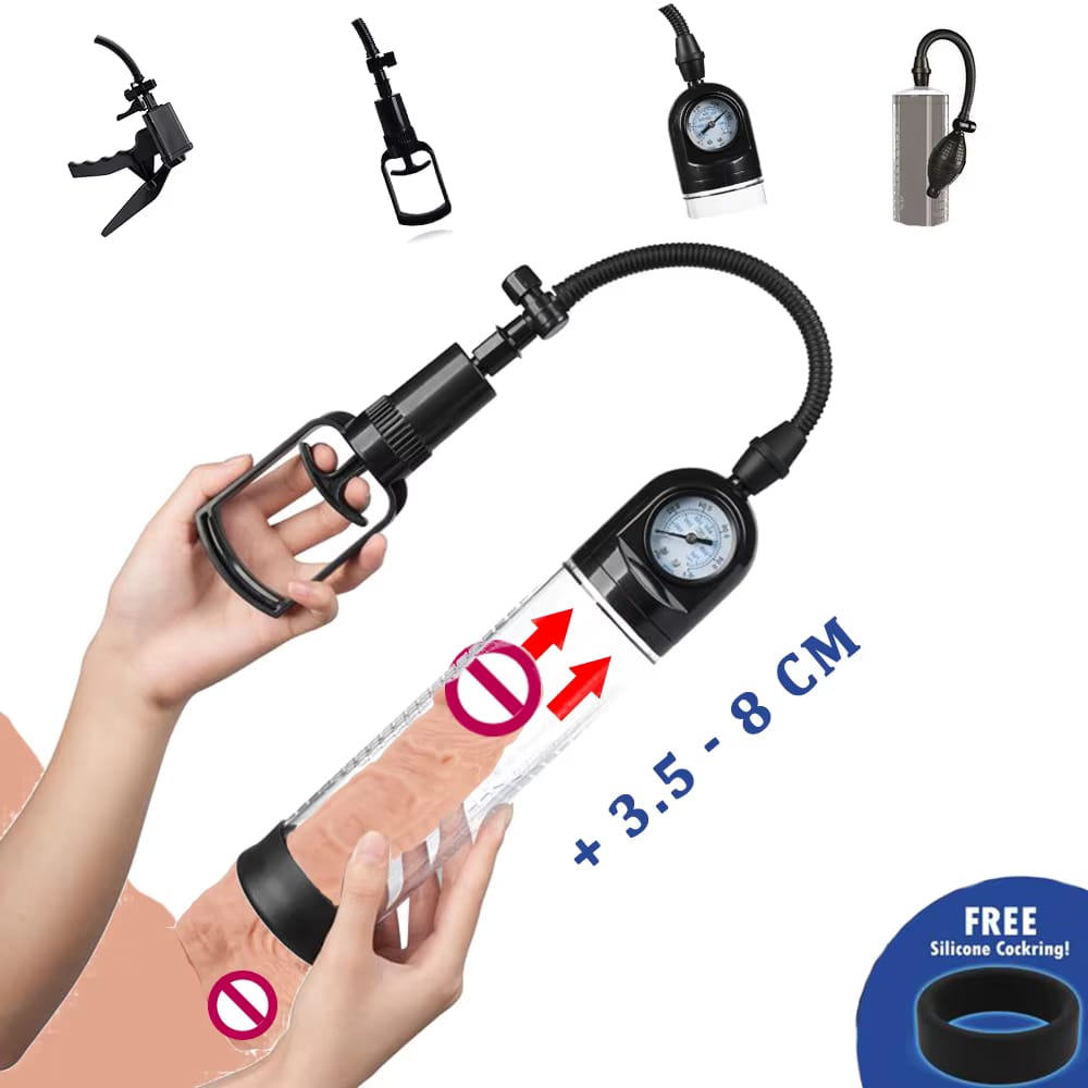 Penis Pump with Gauge - sex toy Pumps Lebanon