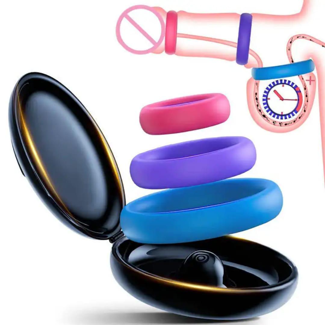 Premium Cock Ring Set: Delay & Performance Rings - sex toy Cock Rings Lebanon