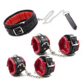 Soft Padded Hand Cuffs, Ankle Cuffs And Collar: BDSM Bondage Adults