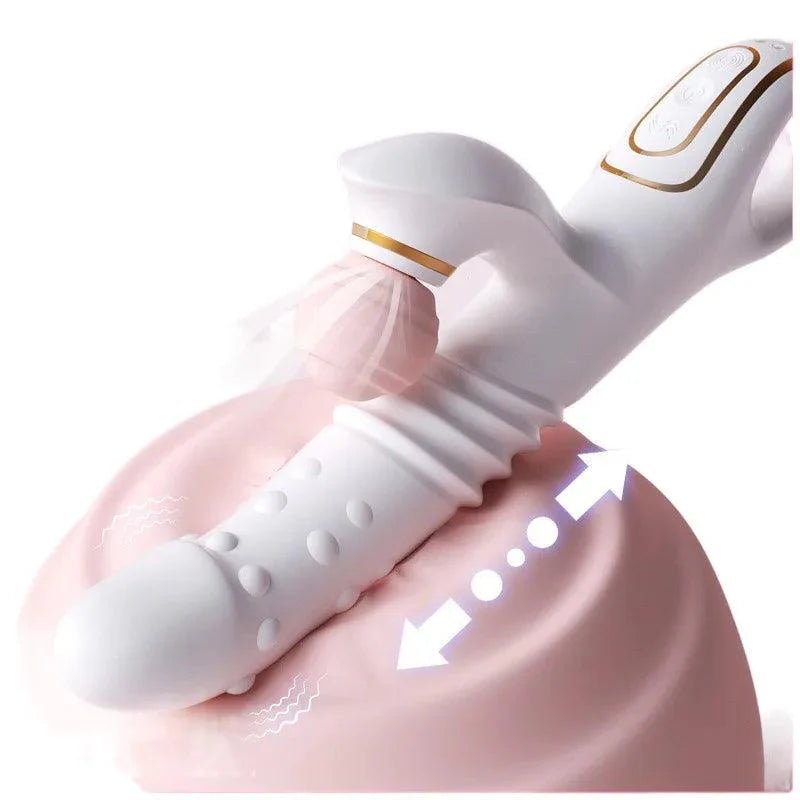 Blanca the Luxurious Telescopic Rabbit - Cumequoi Vibrators & Suckers sex toys Lebanon
