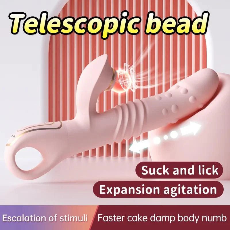 Blanca the Luxurious Telescopic Rabbit - Cumequoi Vibrators & Suckers sex toys Lebanon