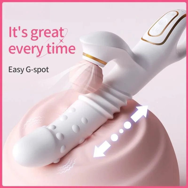 Blanca the Luxurious Telescopic Rabbit - Cumequoi Vibrators & Suckers sex toys Lebanon