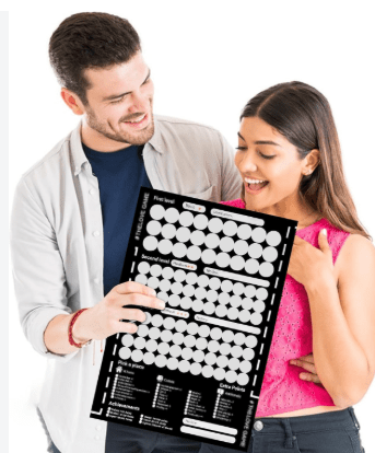 The Love Game - Couples Scratch-Off Poster | Cumequoi - Cumequoi Games sex toys Lebanon