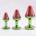 Strawberry Butt Plug - Metal, 3 Sizes | Cumequoi - Cumequoi Anal Plugs sex toys Lebanon