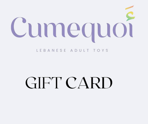 Cumequoi Gift Card - sex toy Gift Card Lebanon