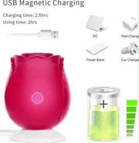 Premium Rose Suction Vibrator: Waterproof Clitoral Vibrator | Adult Toy Lebanon Cumequoi