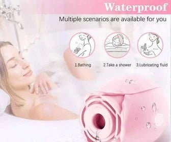 Premium Rose Suction Vibrator: Waterproof Clitoral Vibrator | Adult Toy Lebanon Cumequoi