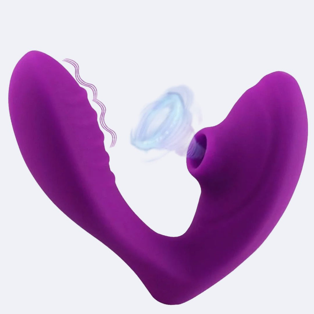 JOY Rabbit Vibrator with Clit Sucker - sex toy Vibrators & Suckers Lebanon