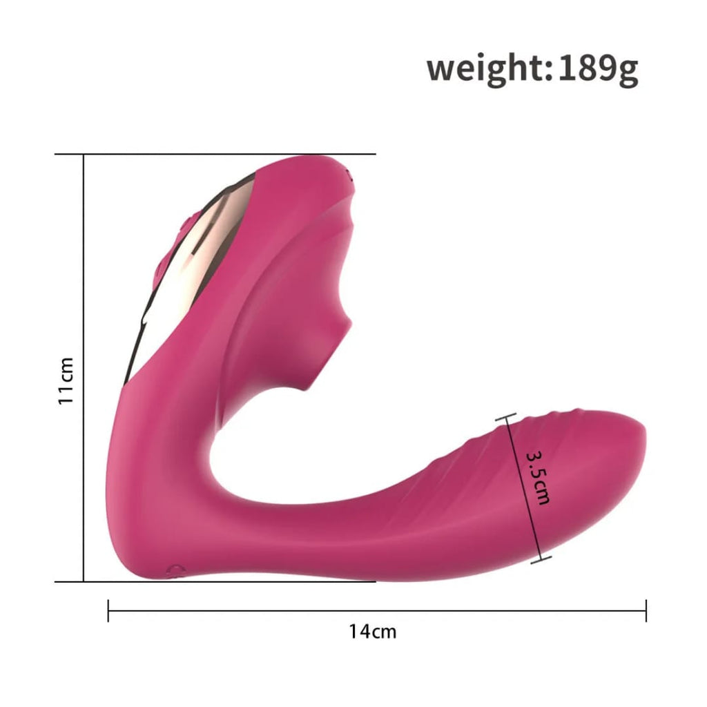 JOY Rabbit Vibrator with Clit Sucker - sex toy Vibrators & Suckers Lebanon