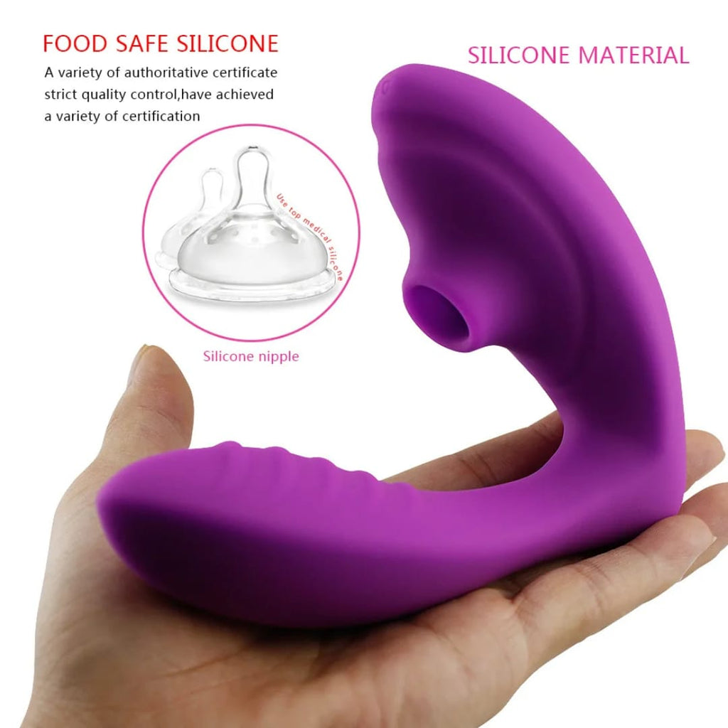 JOY Rabbit Vibrator with Clit Sucker - sex toy Vibrators & Suckers Lebanon