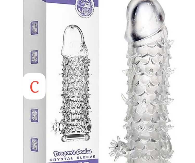 Transparent Cock Extensions and Sleeves