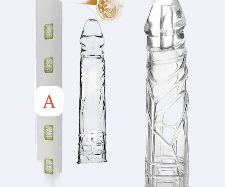 Clear crystal sleeve penis