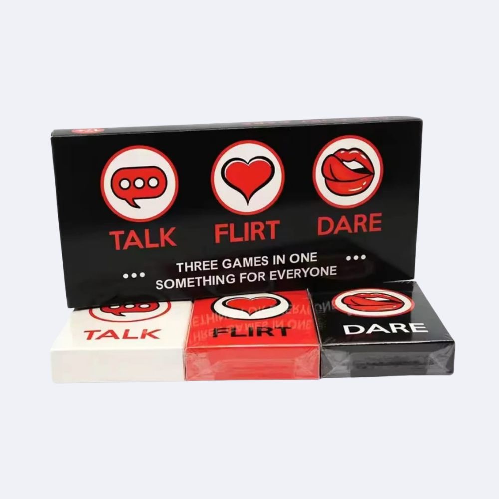 Talk Flirt Dare – Adults Party Card Game