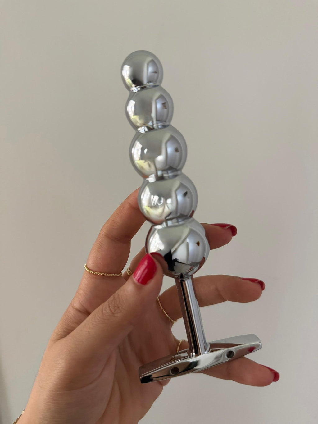 5 Balls Butt Plug Massager Stainless Steel Anal Dilator: Sex Toy for Women and Men - Cumequoi Anal Plugs sex toys Lebanon