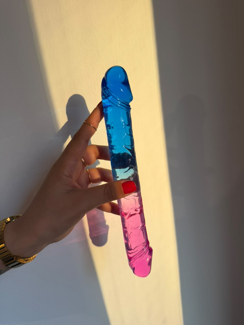 Jelly Double Ended Dildo: TPE Material - Cumequoi Dildos & Strapons sex toys Lebanon
