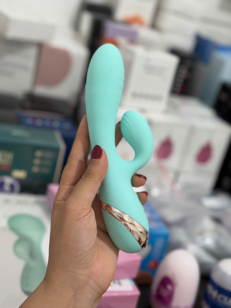 Inflatable Head Rabbit Vibrator: Medical Silicone - Cumequoi Vibrators & Suckers sex toys Lebanon
