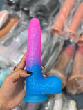 Premium Liquid Silica Gel Dildo: Colorful and Glittery - Cumequoi Dildos & Strapons sex toys Lebanon