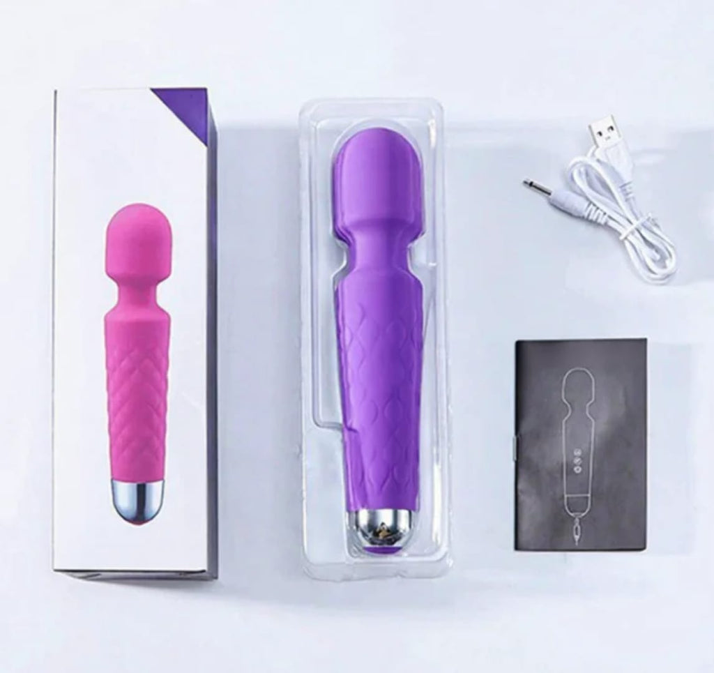 Wand Vibrator - 20 Pattern Silicone Massager - sex toy Vibrators & Suckers Lebanon