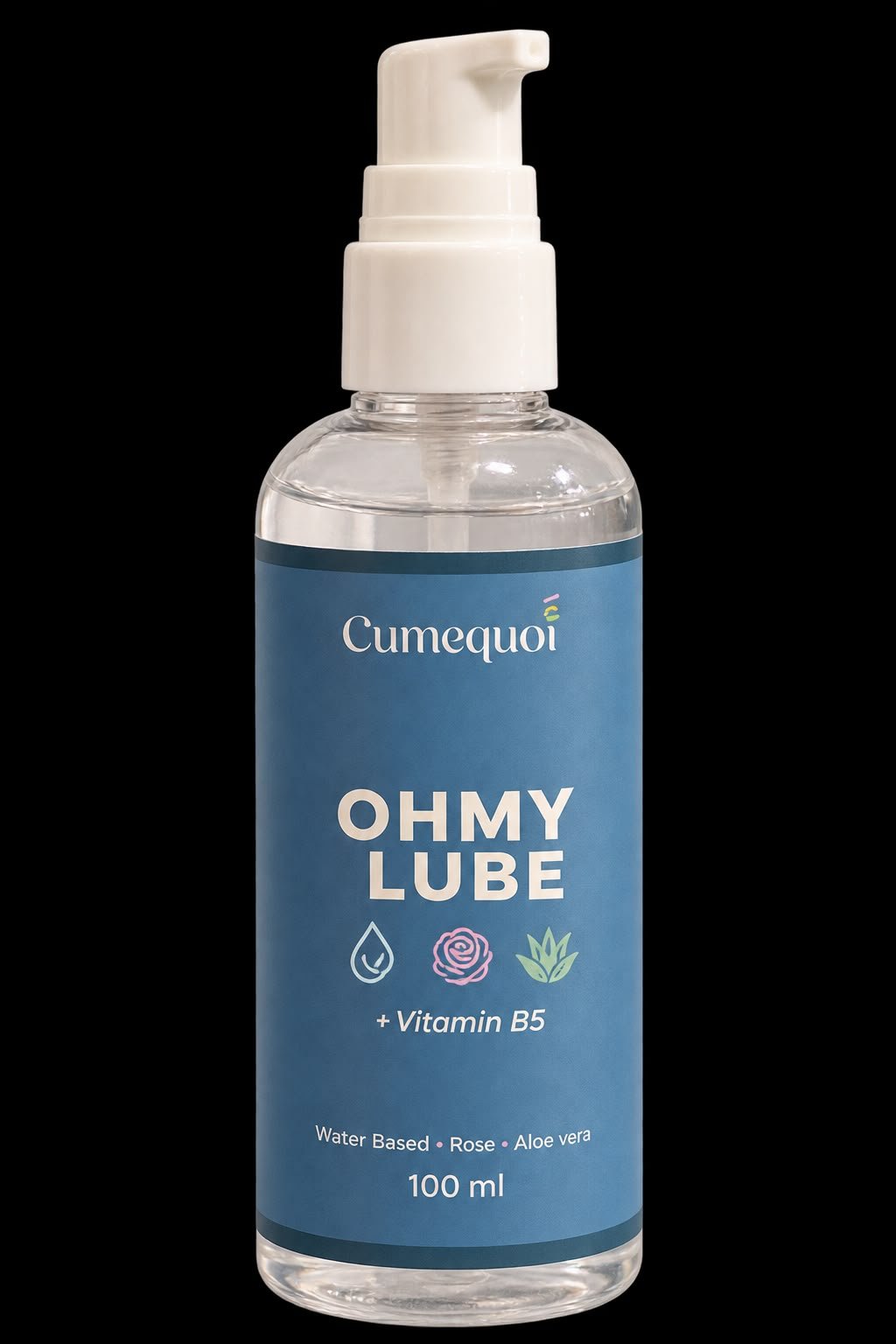 OhMy Lube lubricant by Cumequoi: Water Based Lubricant With Rose Water, Aloe and B5 - Cumequoi Lubricants sex toys Lebanon