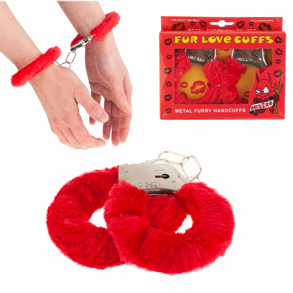 Stainless Cuffs with Fur - Cumequoi BDSM sex toys Lebanon