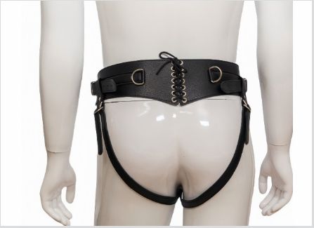 Premium Leather Strap - On Harness With Metal Ring: Adjustable Secure Fit - sex toy Dildos & Strapons Lebanon