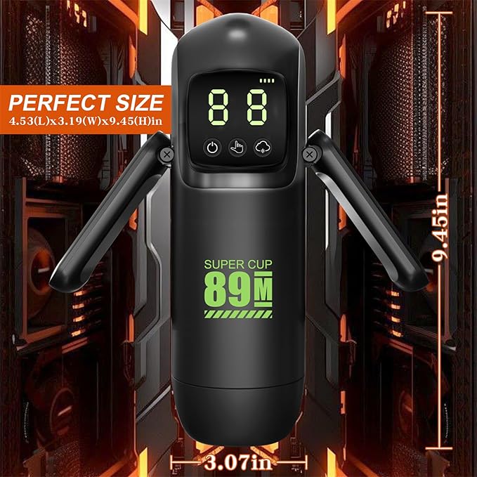 Automatic male masturbator size dimensions compact handheld device Lebanon