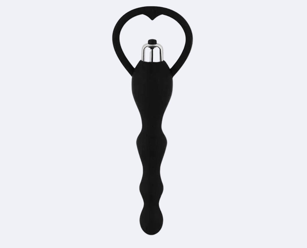 Vibrating Butt Plug with Beads - sex toy Anal Plugs Lebanon