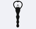Vibrating Butt Plug with Beads - sex toy Anal Plugs Lebanon