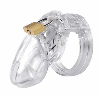 Chastity cage set with multiple ring sizes and accessories for adjustable fit