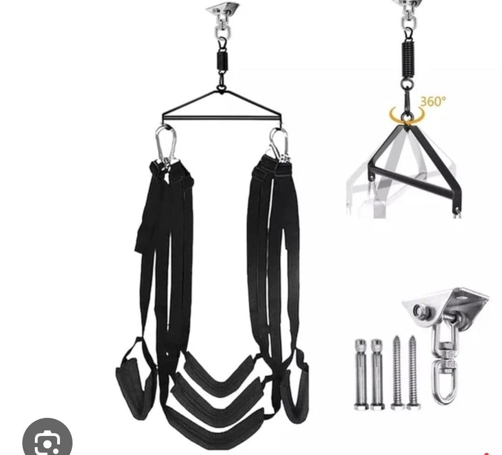 Complete couples swing set with adjustable straps, suspension hardware and mounting accessories – Cumequoi Lebanon