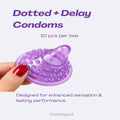 Textured Delay Condoms: Dotted Performance Pack - sex toy Condoms Lebanon