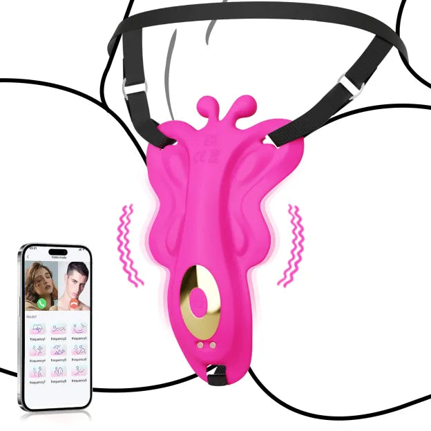 Thong Panties Wearable Vibrator: Clitoris Stimulation Butterfly Vibrator