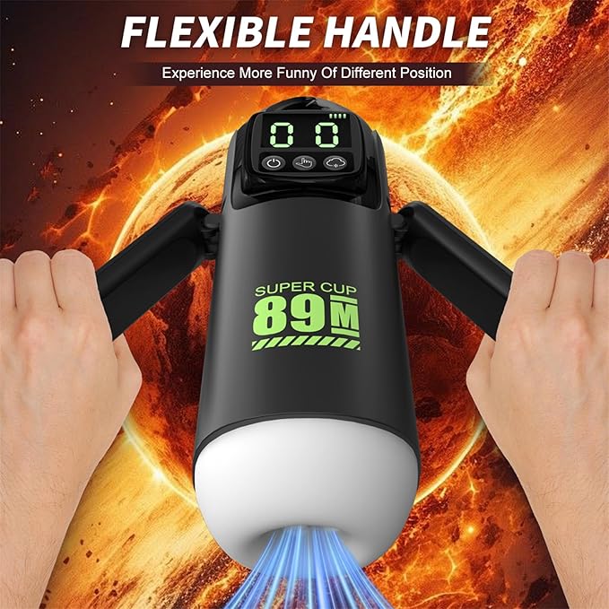 Automatic masturbator machine with flexible handle easy grip and control Lebanon