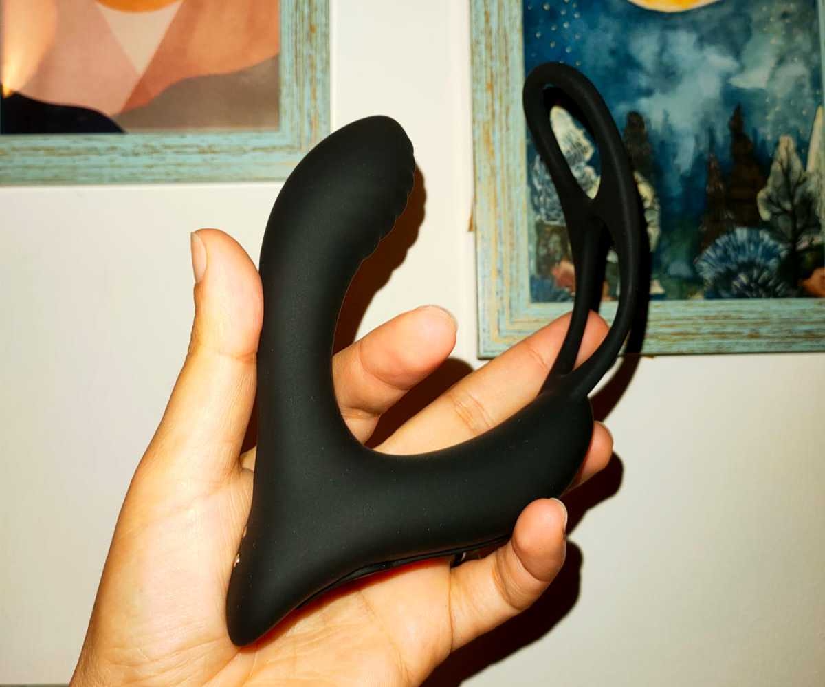 Prostate Massager With 2 Cock Rings
