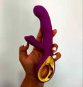 Purple Rabbit Vibrator - Dual Stimulation Silicone - sex toy Vibrators & Suckers Lebanon