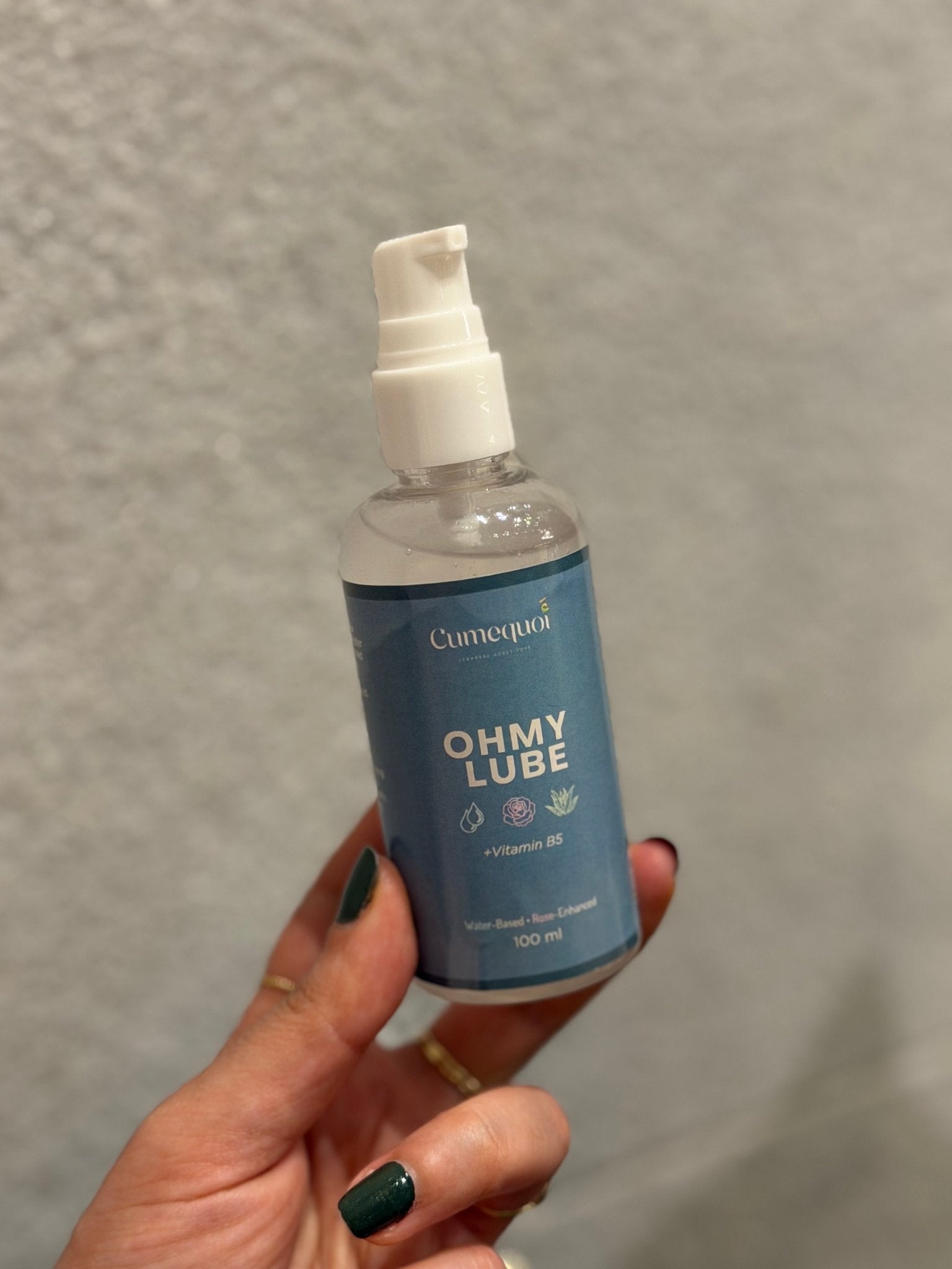 OhMy Lube lubricant by Cumequoi: Water Based Lubricant With Rose Water, Aloe and B5 - sex toy Lubricants Lebanon