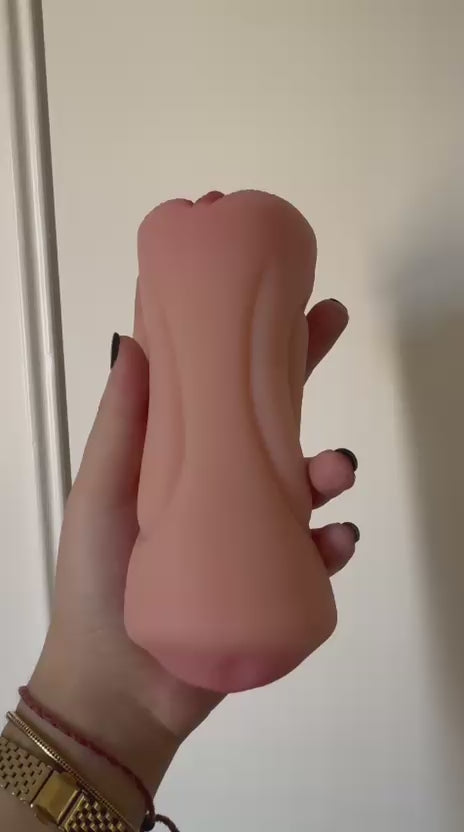Double Pleasure Stroker - Dual Entry Silicone Masturbator | Cumequoi