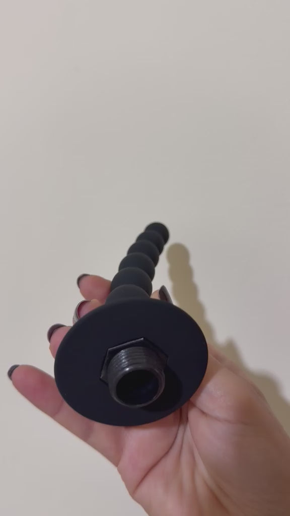 Anal Douche - Black Silicone | Cumequoi