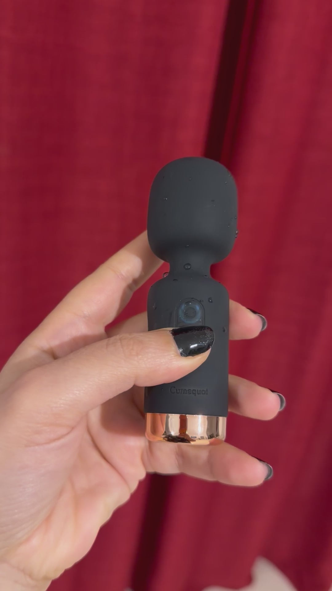 Handheld mini wand vibrator black ergonomic grip waterproof design sex toys Lebanon