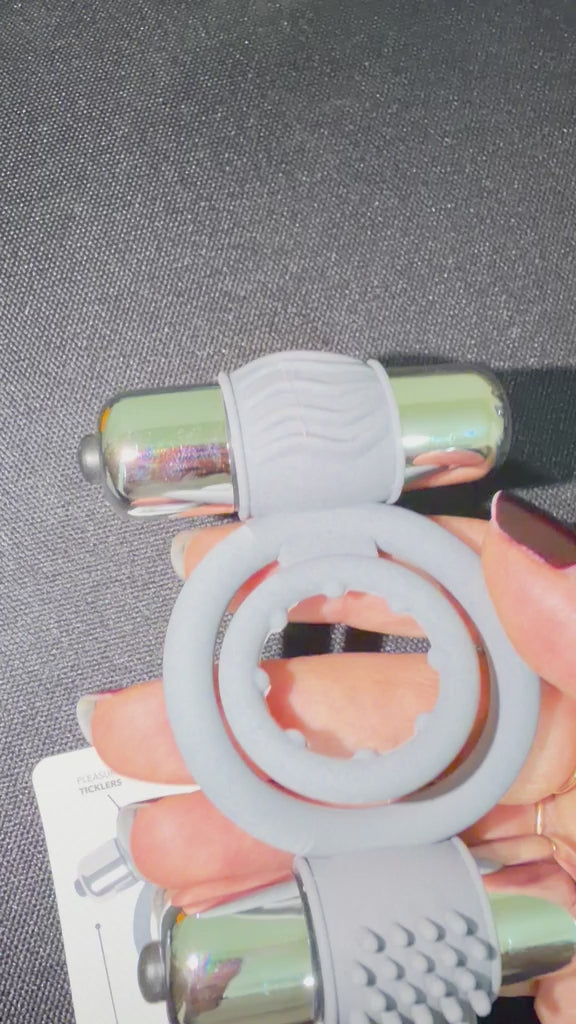 Double Cock Ring Vibrator - Waterproof Silicone | Cumequoi