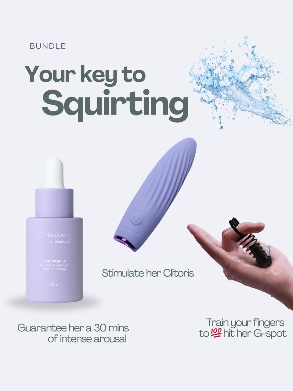 squirting kit clitoris climax enhancer