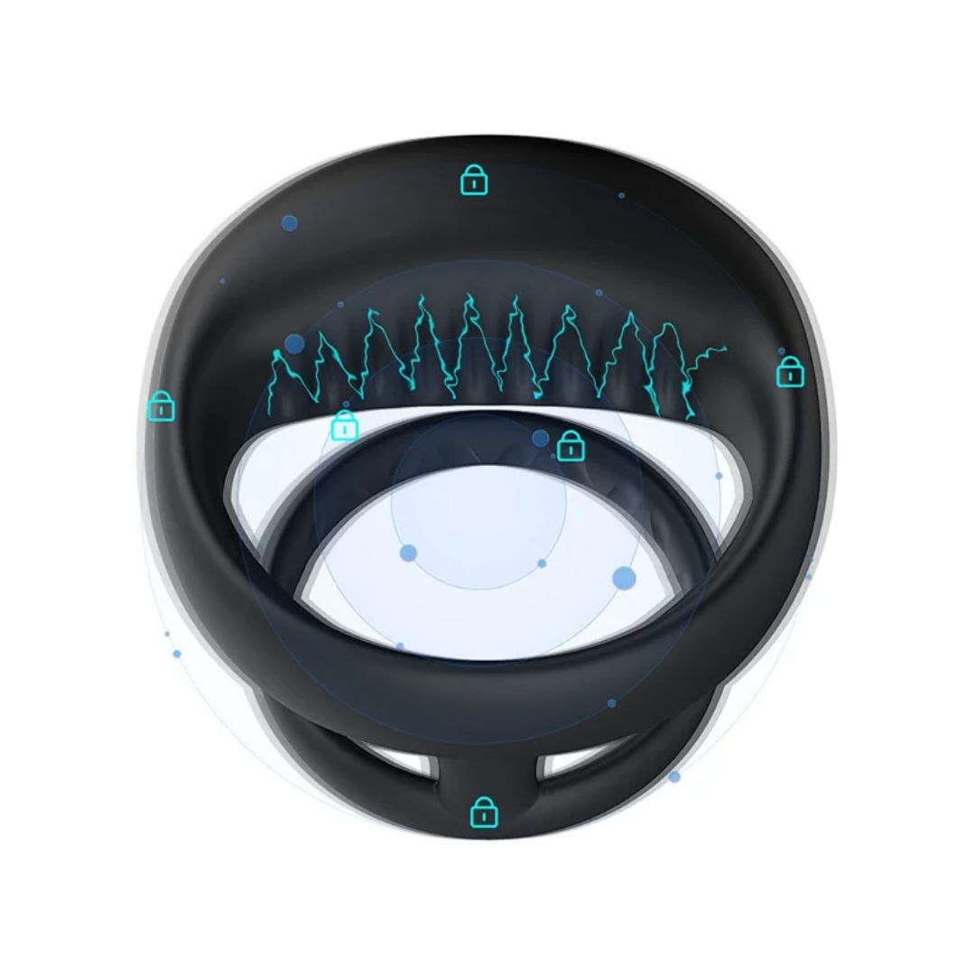 Textured electric vibrating male ring masturbator inner design intense stimulation Lebanon